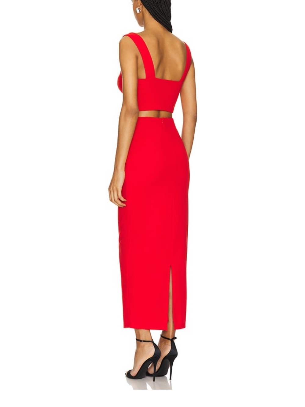 Superdown Veneda Skirt Set in Red - Picture 2 of 6